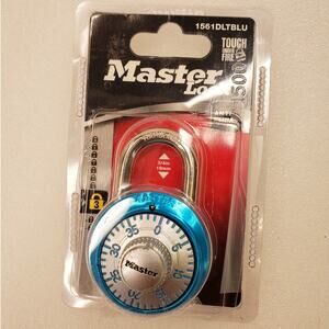 Master Lock 1561DLTBLU Combination Padlock – Metallic Light Blue